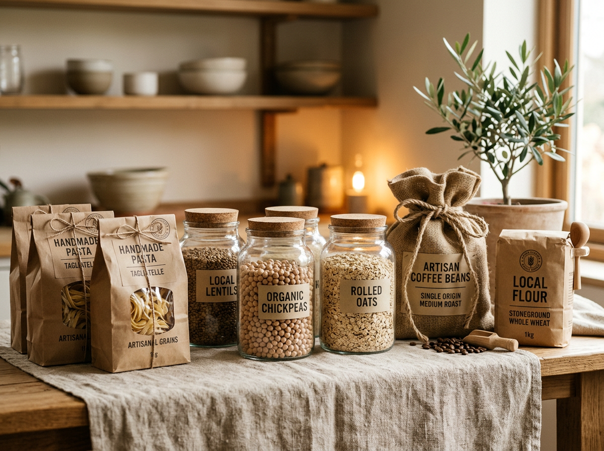 Produits bio et epicerie saine - pates artisanales, farines locales, cereales